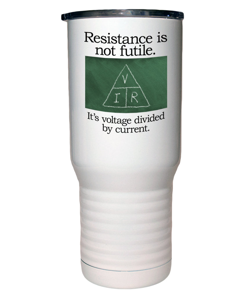Resistance is Not Futile Polar Camel White Travel Mug- 20 ounce