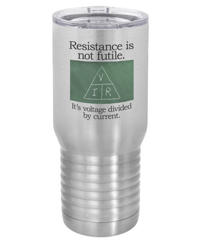 Silver Resistance is Not Futile Polar Camel Travel Mug- 20 ounce