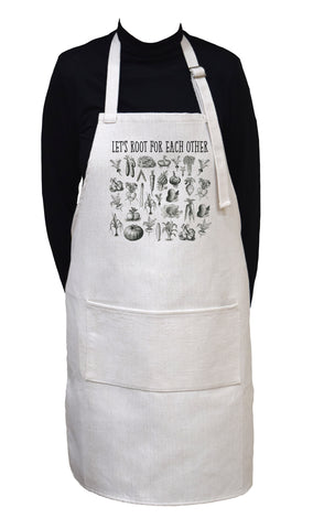 Let's Root for Each Other Adjustable Neck Apron With Large Front Pocket