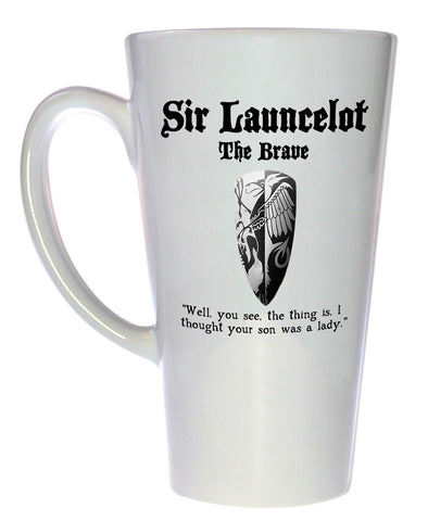 Sir Launcelot - Monty Python and the Holy Grail Coffee or Tea Mug, Latte Size
