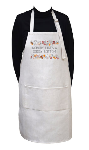 Nobody Likes a Soggy Bottom Funny Baking Adjustable Neck Apron With Large Front Pocket