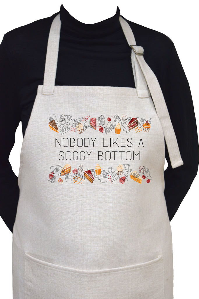 Nobody Likes a Soggy Bottom Funny Baking Adjustable Neck Apron With Large Front Pocket