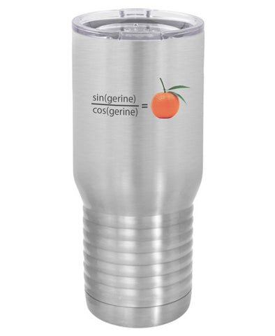 Silver Tangerine Math Polar Camel Travel Mug- 20 ounce