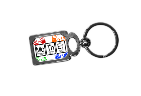 Mother Periodic Table of Elements Metal Key Chain