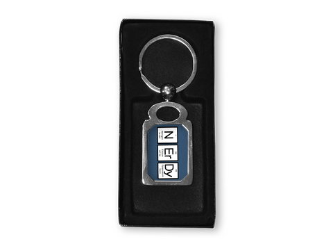 Nerdy Periodic Table of Elements Key Chain or Ring