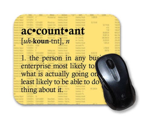 Accountant DefinitionFunny Quote Mouse Pad
