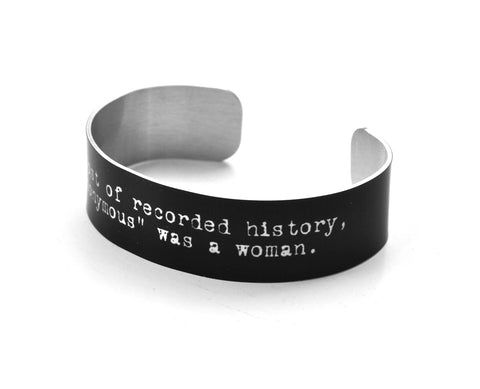 Anonymous Quote Aluminium Geekery Bracelet