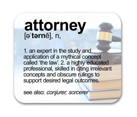 Attorney Definition Funny  Mouse Pad