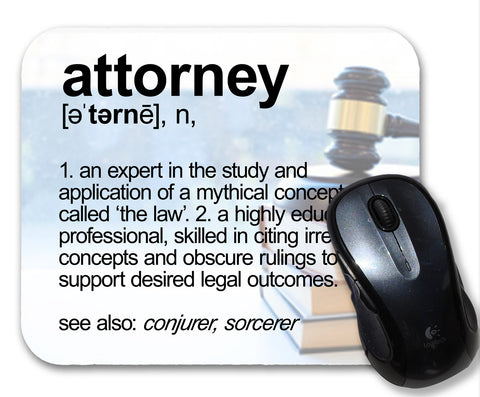 Attorney Definition Funny  Mouse Pad