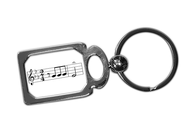 Beethoven 5th Symphony Metal Key Chain or Ring