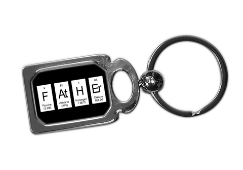 Father Keyring - Periodic Table of Elements Spelling Father