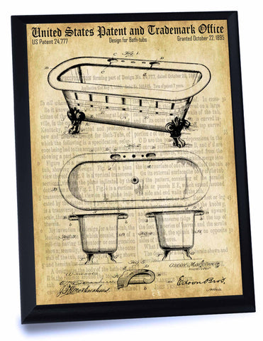 Bathtub Patent- Historic Bathroom Patents Series