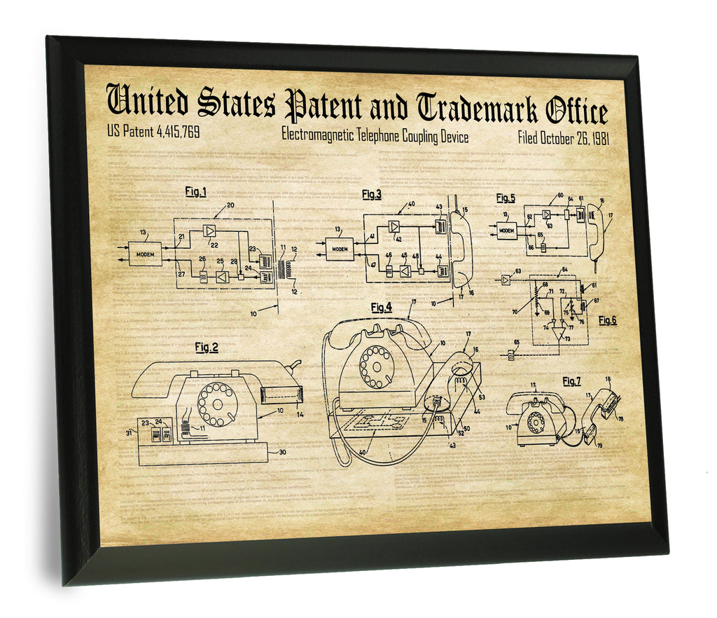 Acoustic Coupler Patent- Historic Technology Patents Series