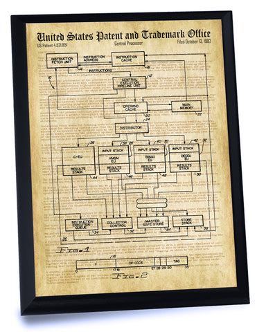 CPU Patent- Historic Technology Patents Series