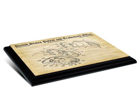 Computer Mouse Patent Trademark Drawing- 9" x 12" Wood Plaque