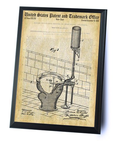 Toilet Water Closet Patent- Historic Bathroom Patents Series