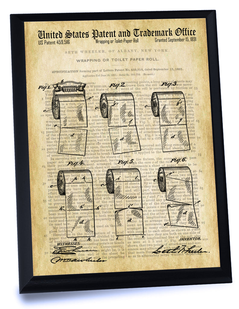 Toilet Paper Roll Patent- Historic Bathroom Patents Series