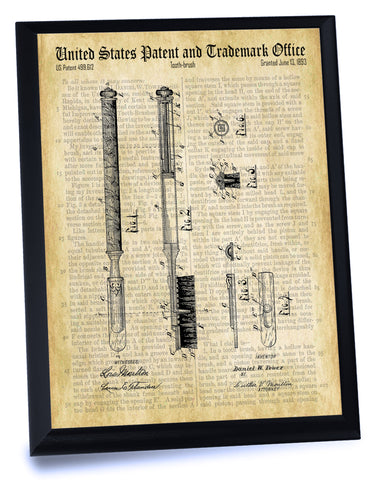 Toothbrush Patent- Historic Bathroom Patents Series