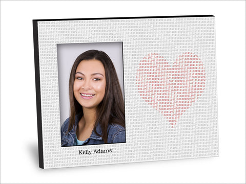 Binary Heart Picture Frame