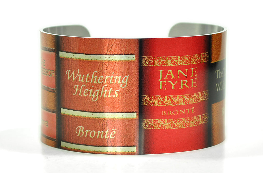 Charlotte, Emily and Anne Bronte Sisters Books Cuff Bracelet