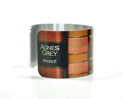 Charlotte, Emily and Anne Bronte Sisters Books Cuff Bracelet