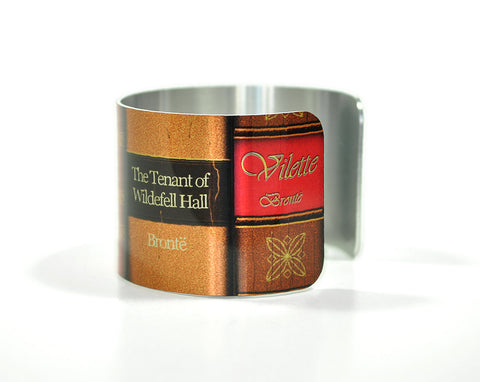 Charlotte, Emily and Anne Bronte Sisters Books Cuff Bracelet