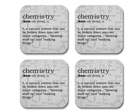 Chemistry Definition Neoprene Coaster Set