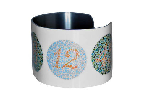 Color Blindness Test Patterns Image Aluminum Cuff