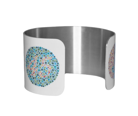 Color Blindness Test Patterns Image Aluminum Cuff