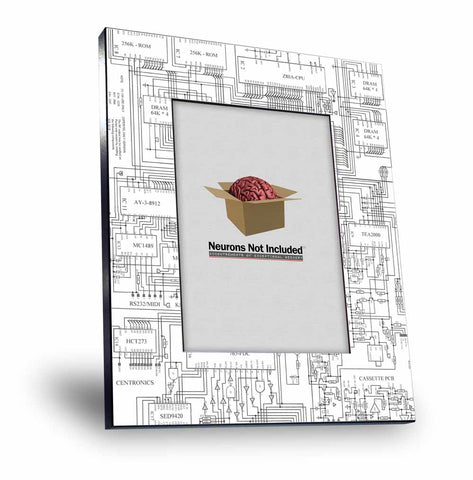 Commodore 64 Circuit Diagram Printed Image Picture Frame - Holds 5x7 Photo-Overall size 8x10