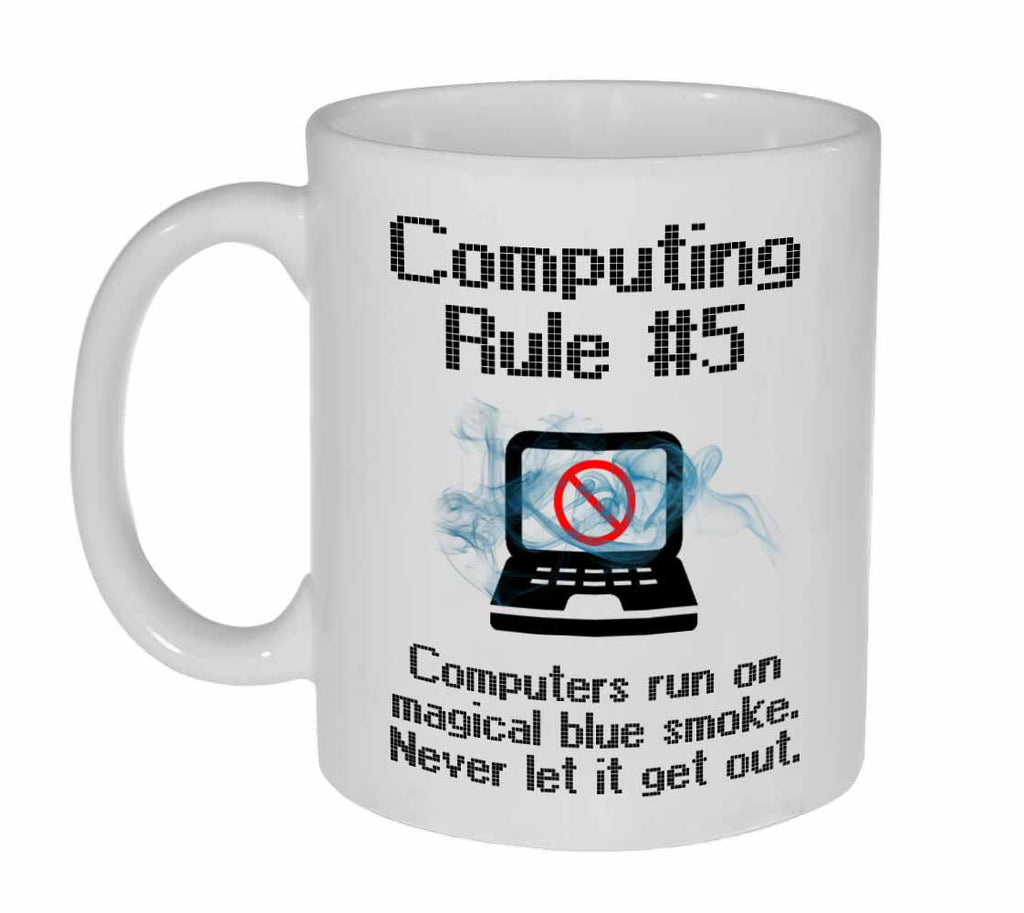 Computing Rule #5 Funny Programming Coffee or Tea Mug