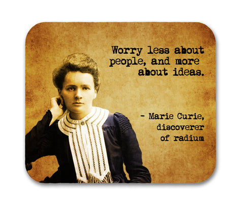 Marie Curie Quote Mouse Pad