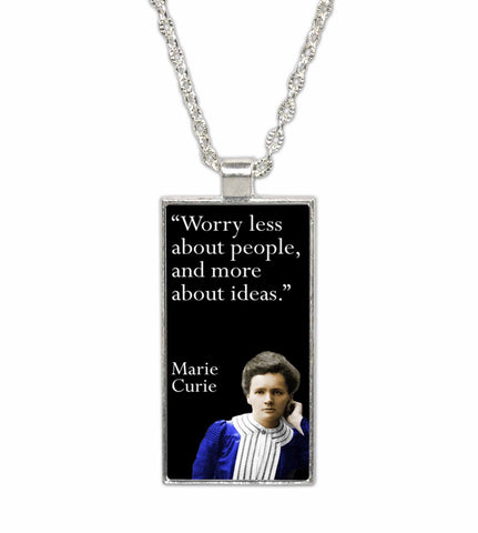 Marie Curie Famous Women Scientist  Pendant Necklace