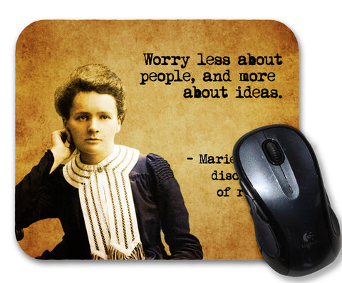 Marie Curie Quote Mouse Pad