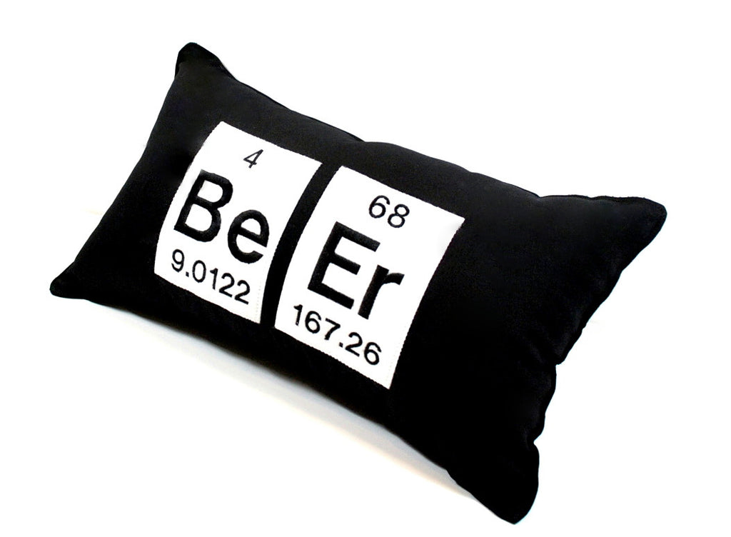 Beer Periodic Table Pillow