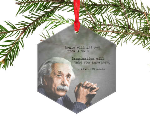 Famous Scientists Glass Ornament Collection