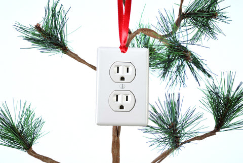Electrical Outlet Funny Christmas Tree Ornament