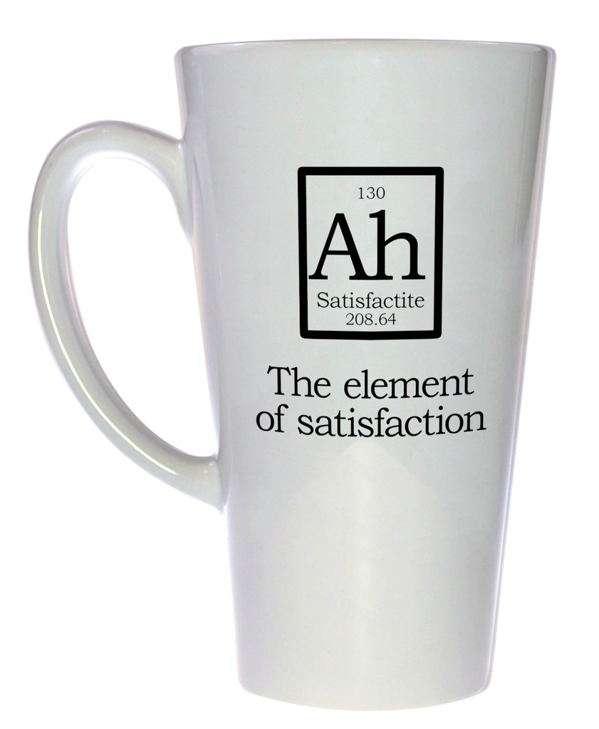Element of Satisfaction Fake Periodic Table Chemistry Elements, Latte Size