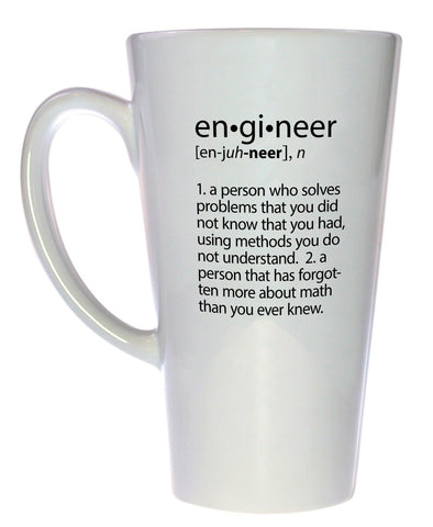 Engineer Definition Tall  Coffee or Tea Mug, Latte Size