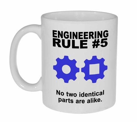 Engineering Rule #5 Coffee or Tea Mug