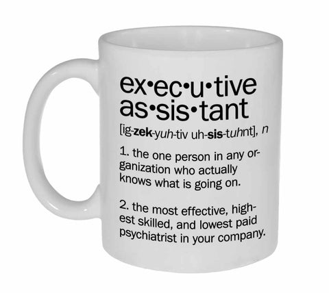 Executive Assistant Definition Coffee or Tea Mug