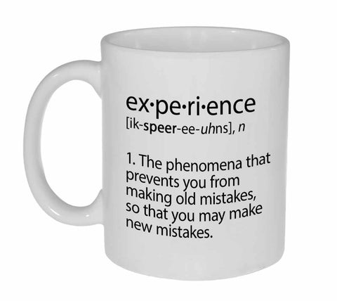 Experience Definition Funny Coffee or Tea Mug