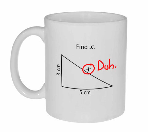 Find X Funny Coffee or Tea Mug - Perfect Math Teacher Gift