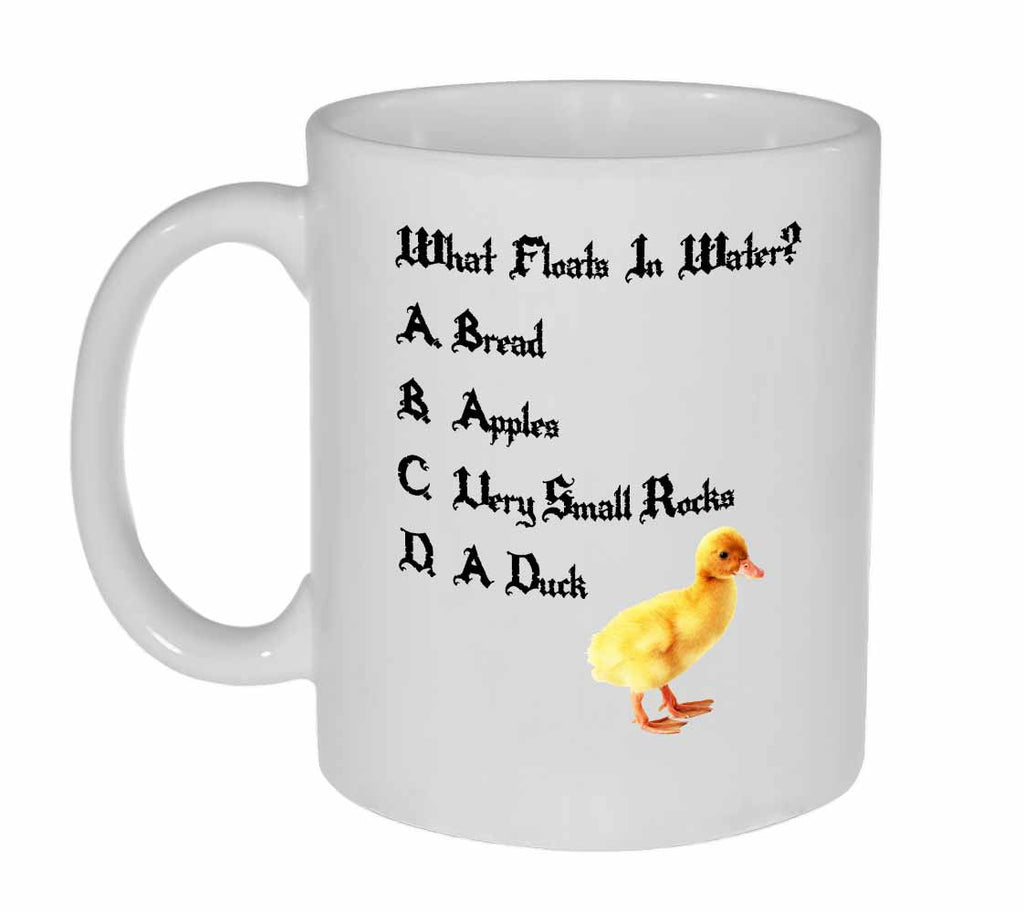 What Floats in Water Coffee or Tea Mug - Monty Python and the Holy Grail