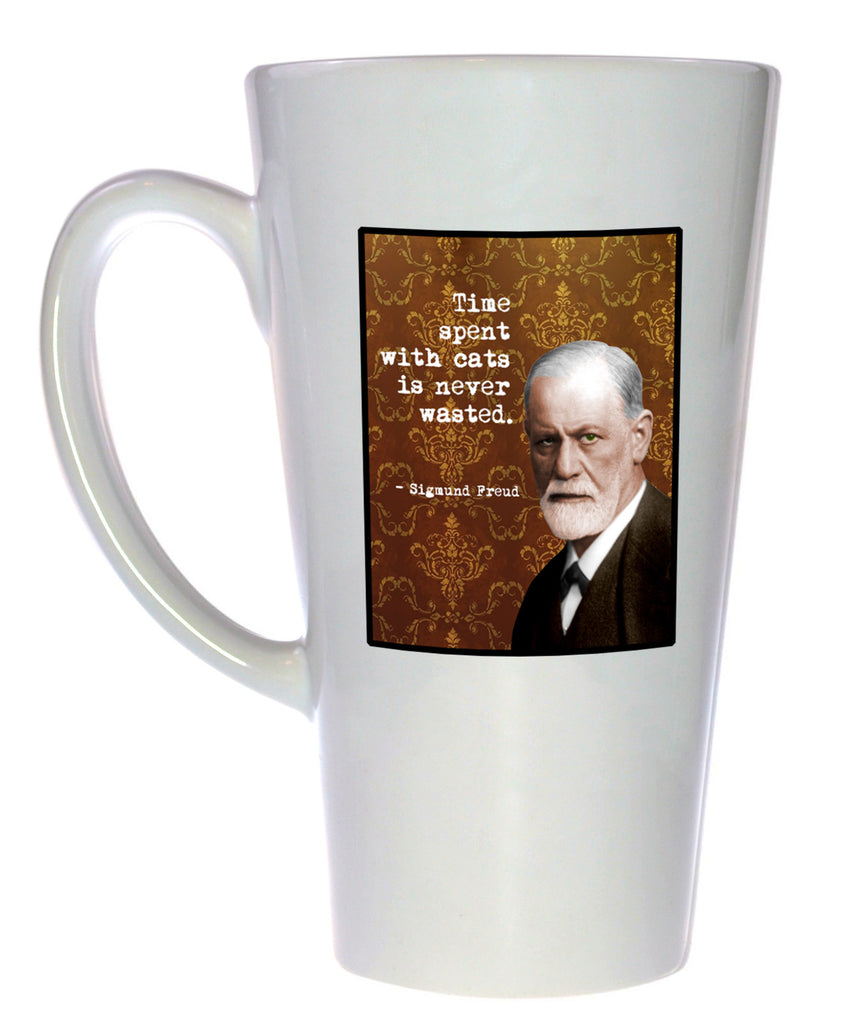 Sigmund Freud - Famous Scientists Series Coffee or Tea Mug, Latte Size