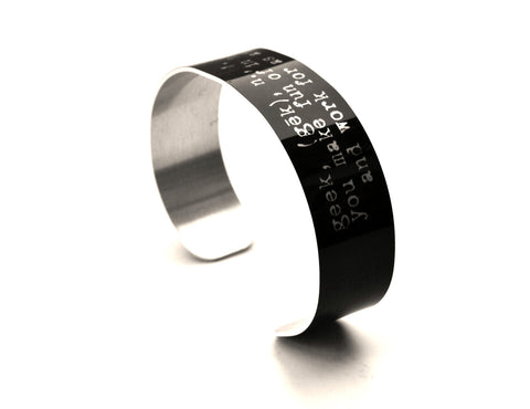 Funny Geek Definition Aluminium Geek Bracelet Jewelry