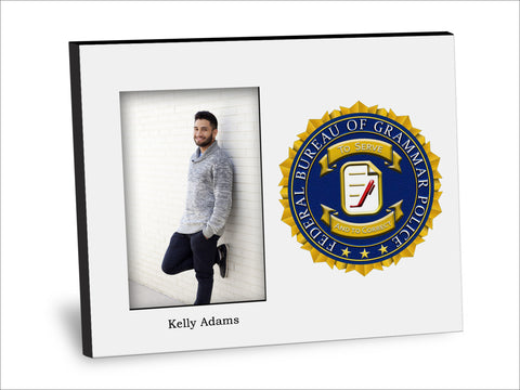 Grammar Police Picture Frame