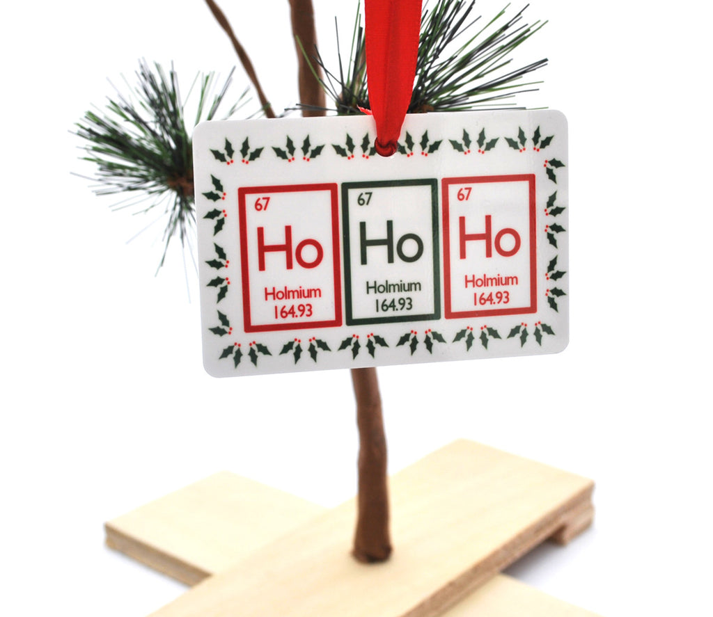 Ho Ho Ho Periodic Table Christmas Ornament 