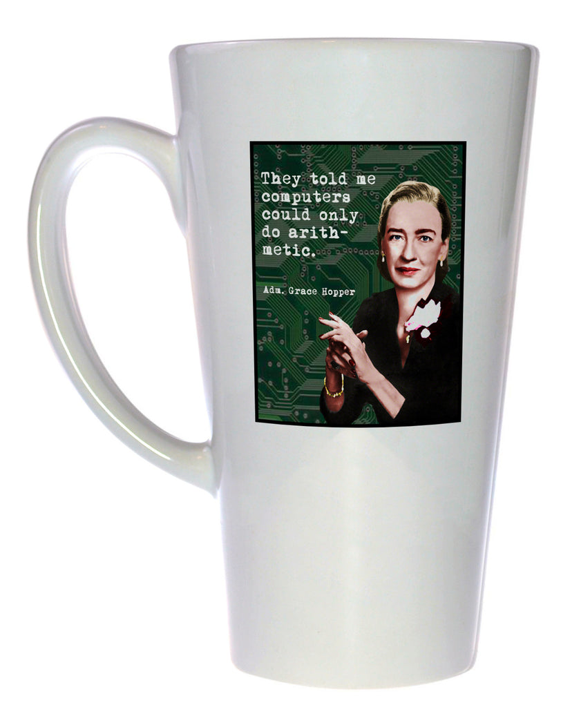 Grace Hopper - Famous Scientists Series Coffee or Tea Mug, Latte Size