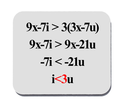 Romantic Algebra Love Equation Mouse Pad
